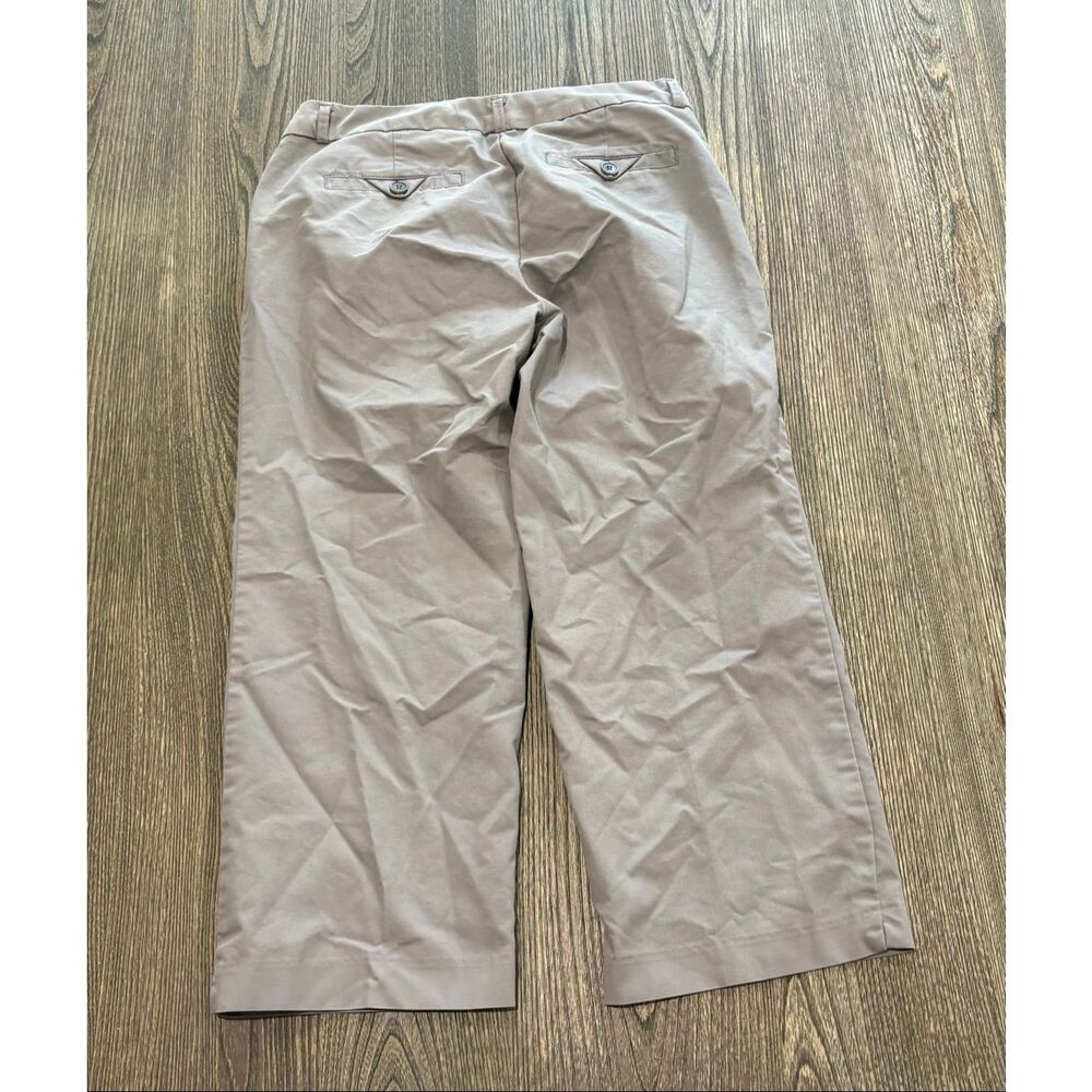Dockers Womens Khaki Chino Pants Mid-Rise Wide Leg Cotton Blend Gray Size 4 - Picture 10 of 10